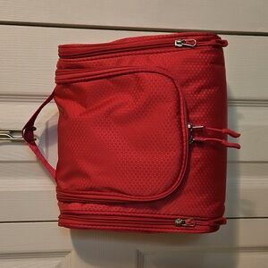 Bago Pink Bag Makeup Toiletry Cosmetic Overnight Trip Vacation Zip Handle Bag